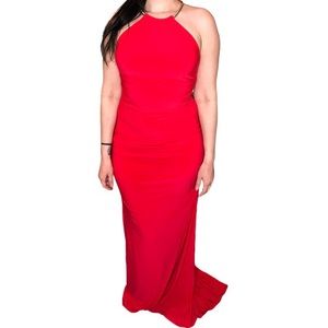 Vintage Red Gown 2 Cache glamorous prom gala sexy classy glam